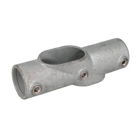 Image depicting a product titled Pipeclamp Two Socket Cross Adjustable Centre 30-60°