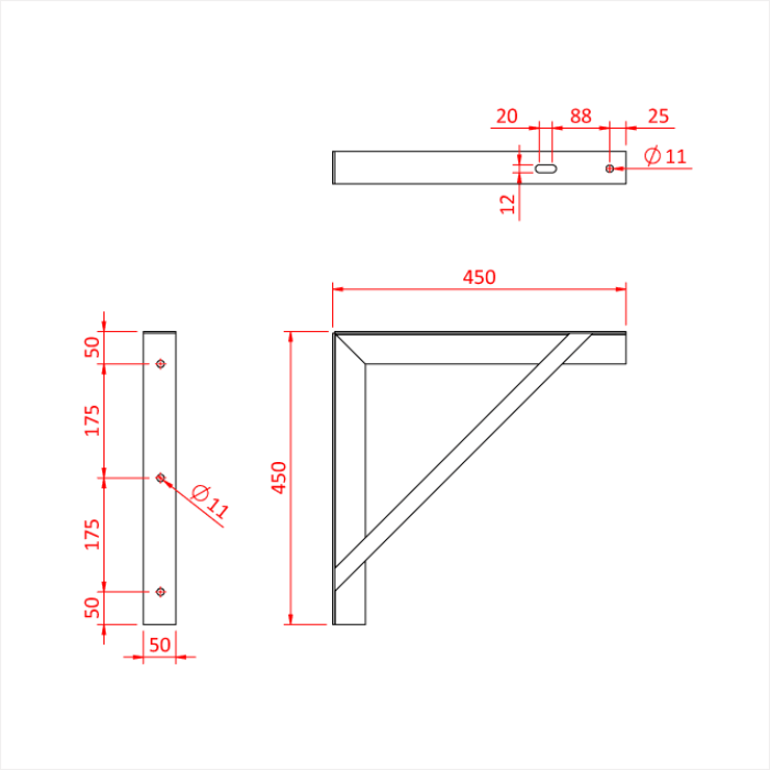 Angle Iron Wall Bracket Doughty Engineering