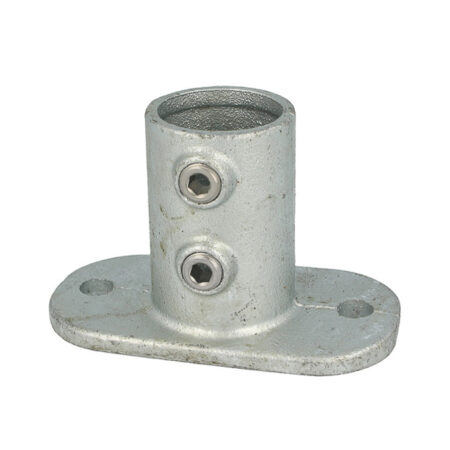 Image depicting a product titled Pipeclamp Railing Base Flange